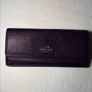 Coach Dark Purple Women's Wallet
